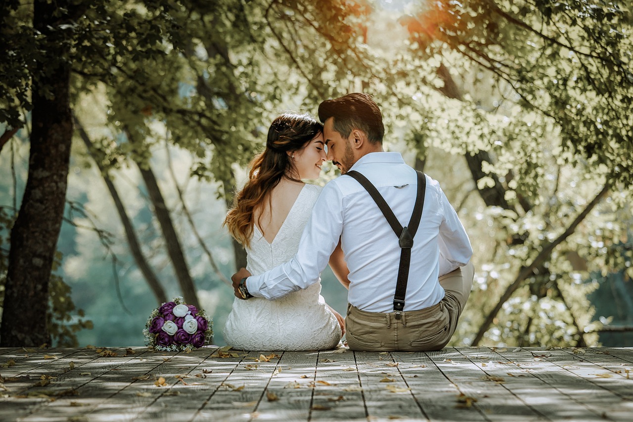 happy valentines day, couple, wedding, marriage, nature, bridal, double, love, people, man, woman, romance, happy, romantic, dress, married, male, big, girl, happiness, celebration, ceremony, wife, bouquet, grass